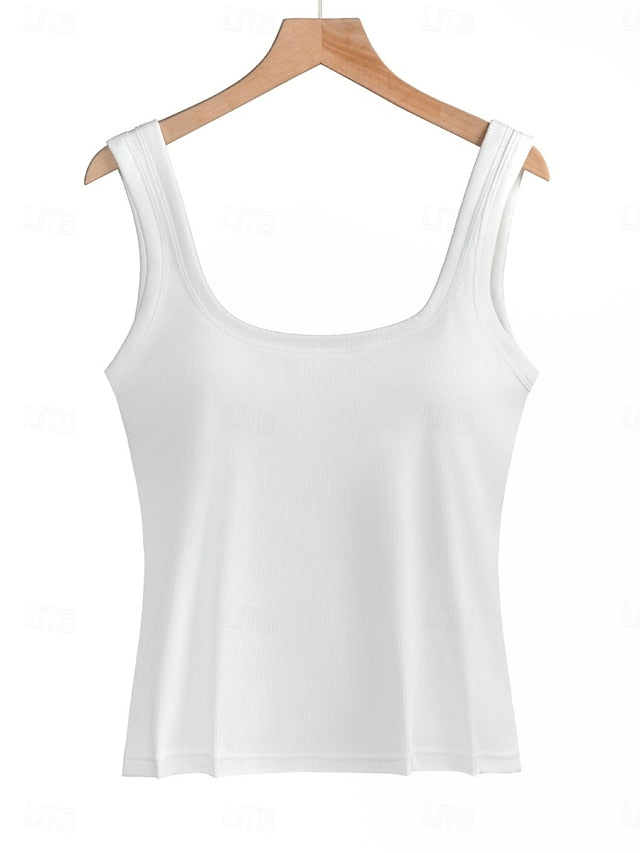 Women's Camisole Tank Top Solid Color Daily Stylish Casual