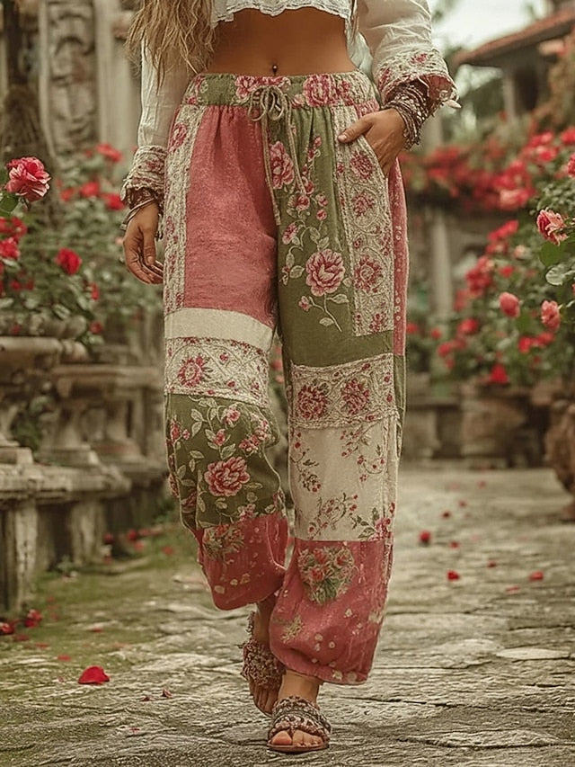 Women's Wide Leg Pants Trousers Fashion Streetwear Full