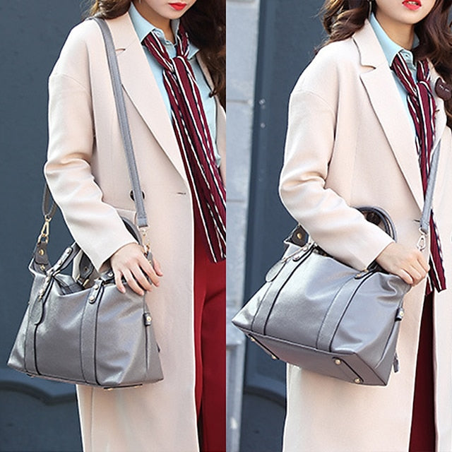 Bag PU Women's Shoulder Handbag Crossbody Boston