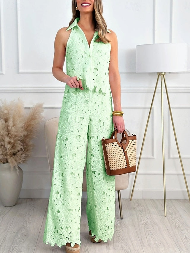 Women's 2 Pieces Fashion Streetwear Daily Camis Pants Sets