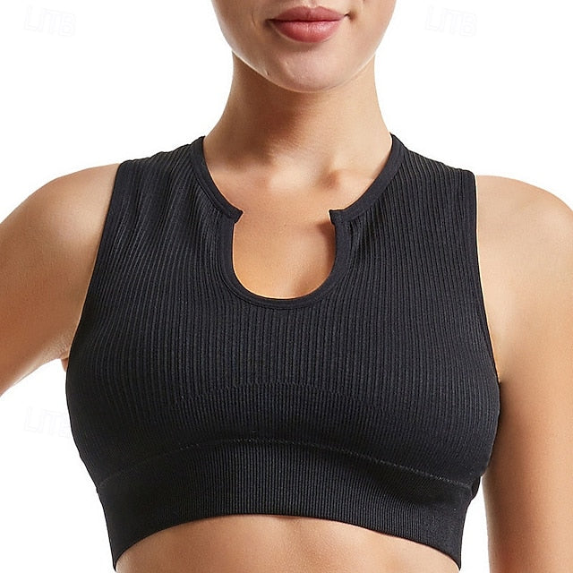 Women's Light Support Sports Bra Running Bra Wirefree