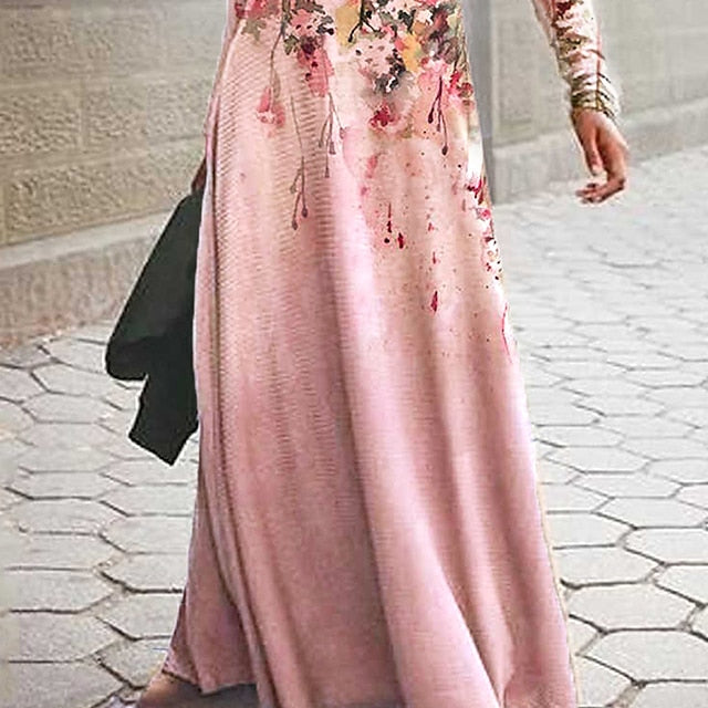 Women's Maxi Dress Casual Dress Swing Dress Floral Dress