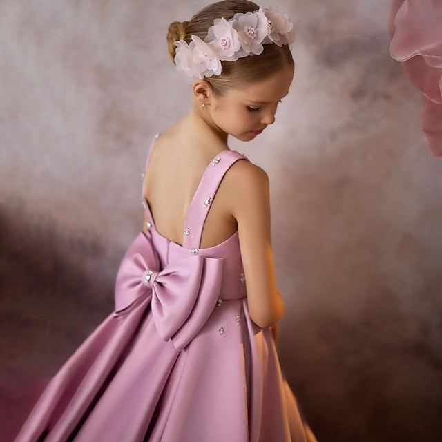 Girls' Party Kids First Girl Dress Communion Flower