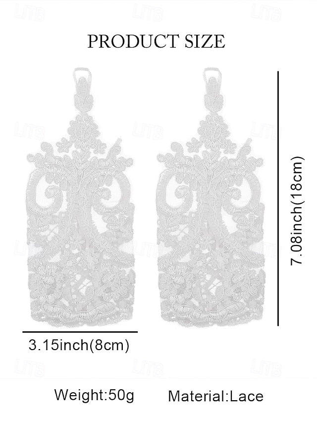 White Gloves – Bridal Lace Elegant Wedding Vintage Fingerless