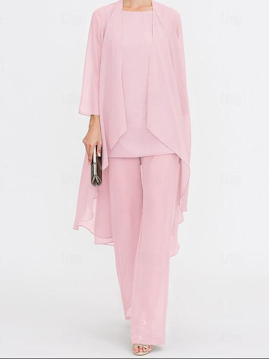 Wedding Mother 3 Piece Pantsuit the of Bride Beach