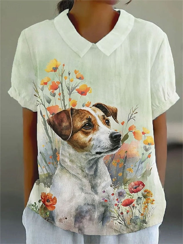Women's Blouse Print Graphic Animal Daily Stylish Casual