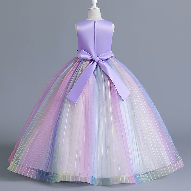 Sleeveless Party Kids Floral Girl Flower Girls' Dress