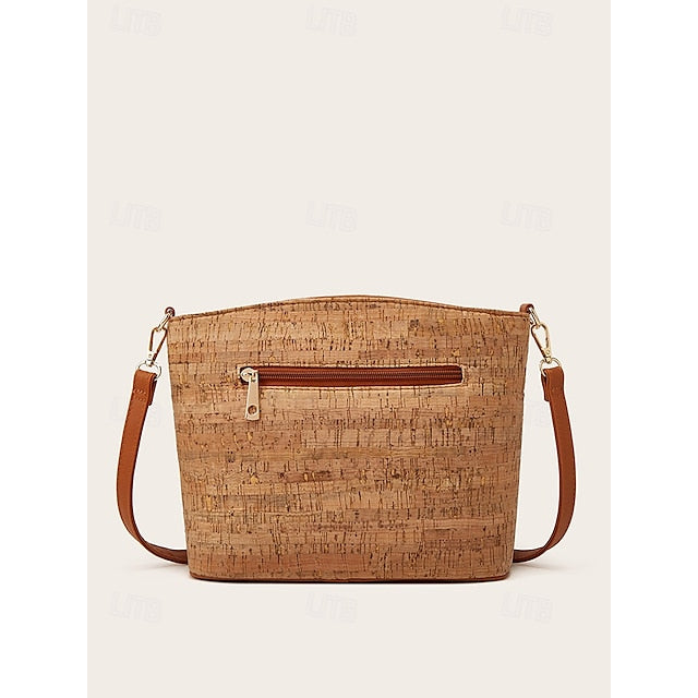 Sac bandoulière bohème vintage à motifs géométriques - Sac léger