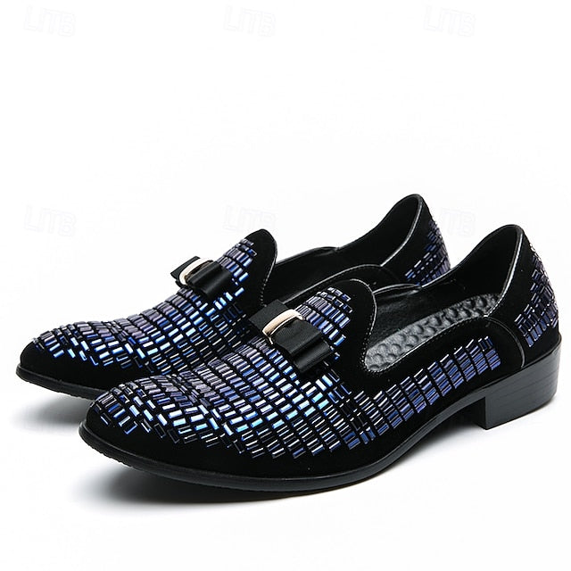– Prom Monk Silver Elegant Strap Men's and Woven Loafers