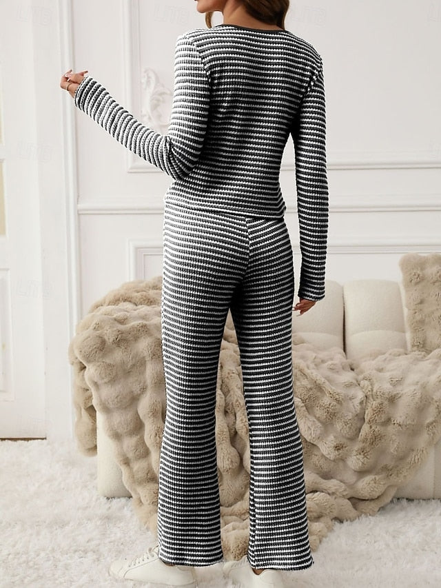 Women's Two Piece Sets Pants Sets Bolero Top Long Sleeve