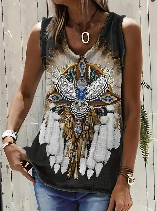 Women's Camisole Tank Top Boho Tank Top Western Tank Top