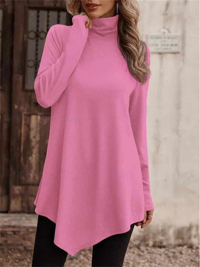 Women's T shirt Long Sleeve Graphic Plain Stylish Classic