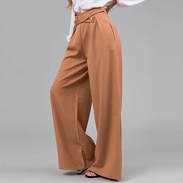 Women's Chinos Straight Streetwear Casual Full Length