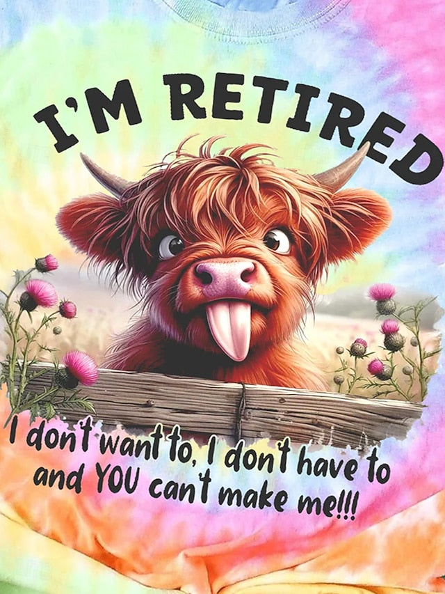 Women's T Shirt Casual Letter Print Short Sleeve Regular