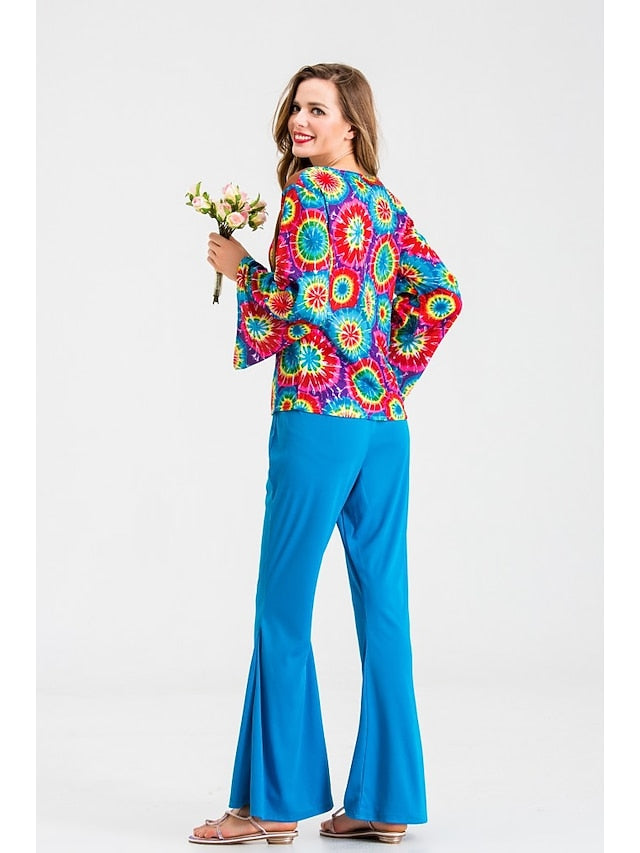 Retro Vintage 1960s Hippie Outfits Prom Dress Hippie Fancy Dress