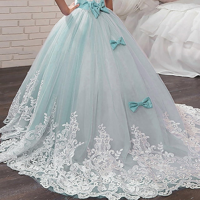 Flower Girls' Girl Dress Wedding Kids Sleeveless