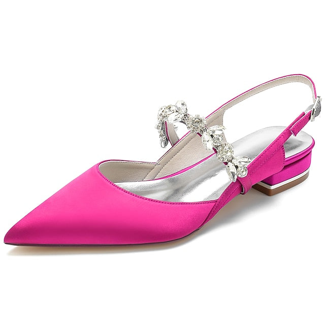 Wedding Bridal Shoes Women's Heel Flat Crystal