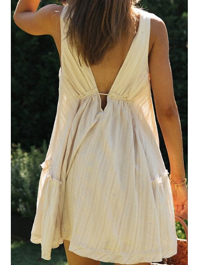 Women's Mini Dress White Dress Graduation Dress Fashion