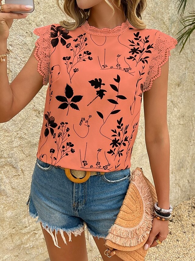 Women's Tank Top Floral Fashion Modern Casual Sleeveless