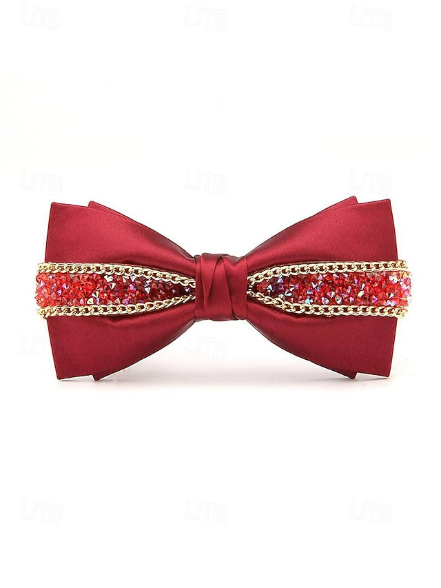 Christmas Red Tie – Bow Men's