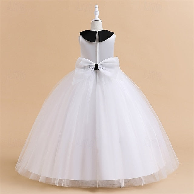 Sleeveless Party Block Kids Color Dress Performance Girls'