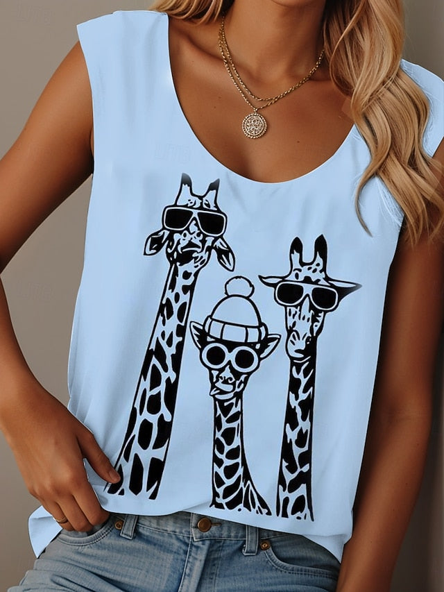 Women's Camisole Tank Top Print Graphic Animal Graffiti