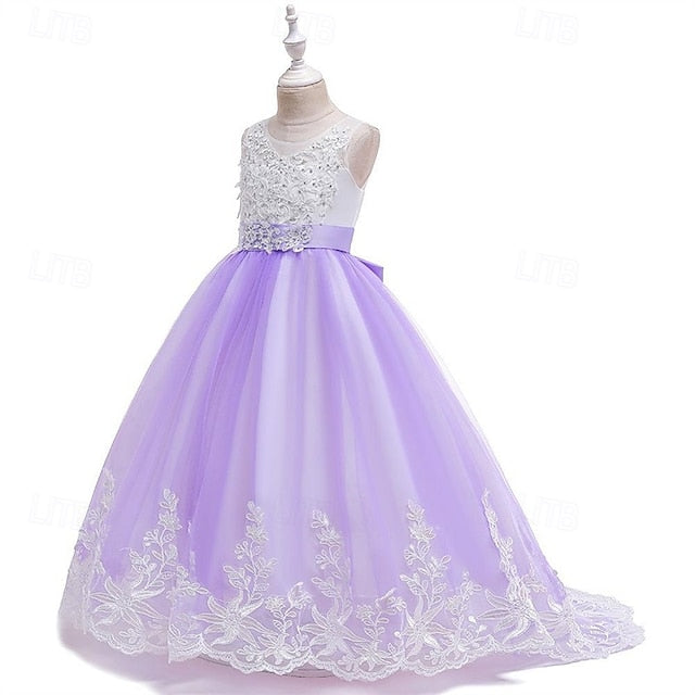Princess Kid's Girl Girls' Flower Dress
