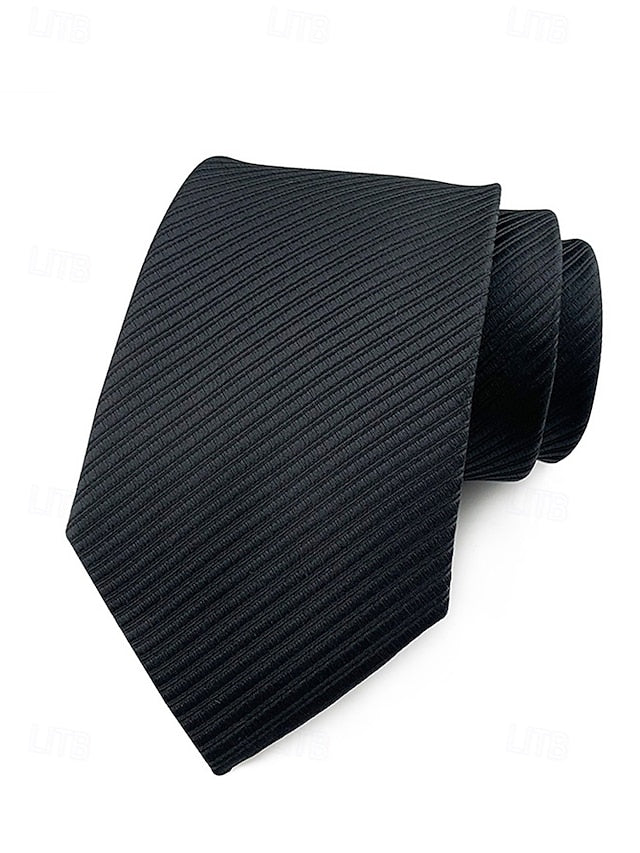 Men's striped tie satin