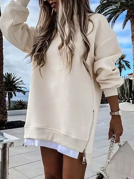 Women's Mini Dress Hoodie Dress Elegant Fashion Modern