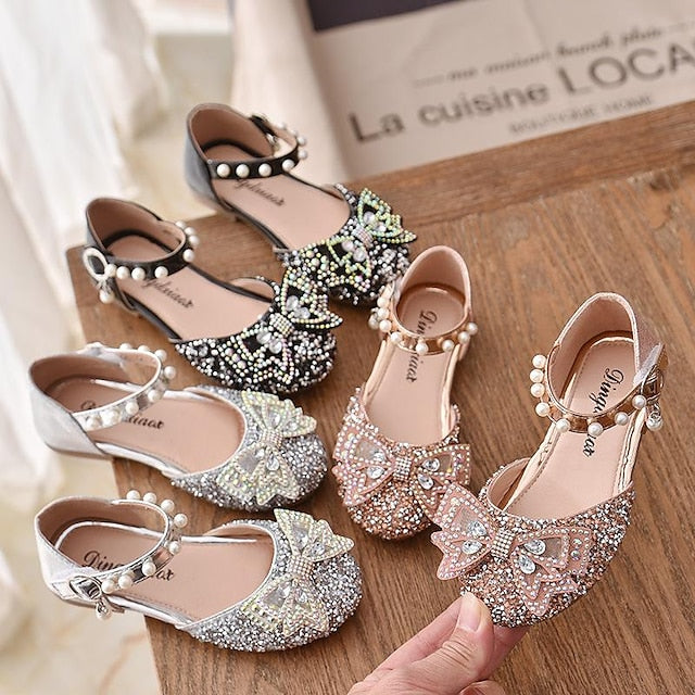 Shoes PU Girls' Heel Glitters Heels Glitter Daily