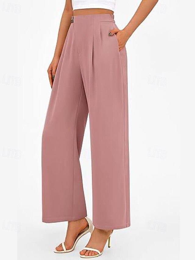 Women's Wide Leg Streetwear Casual Full Length Natural