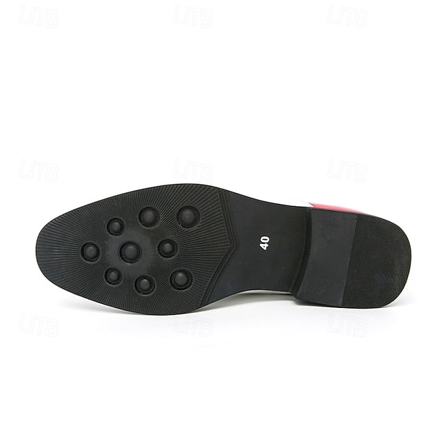 Shoes Polished and with Men's Oxford Blue White