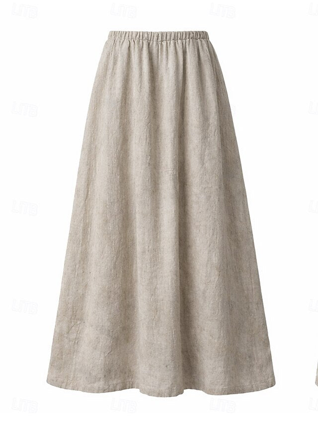 70% Linen Women's Linen Skirts Cotton Linen Skirts Casual