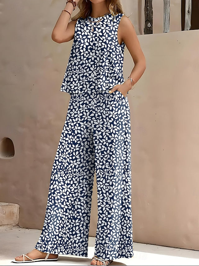 Women's 2 Pieces Vintage Daily Stylish Two Piece Sets