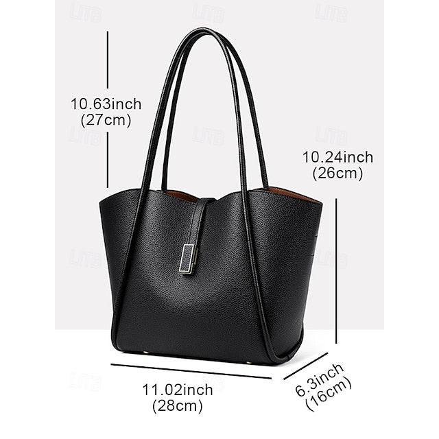 Grüne Kunstledertasche für Damen