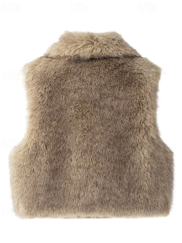 Furs Leathers Vest Faux Coat Fur Comfortable Women's