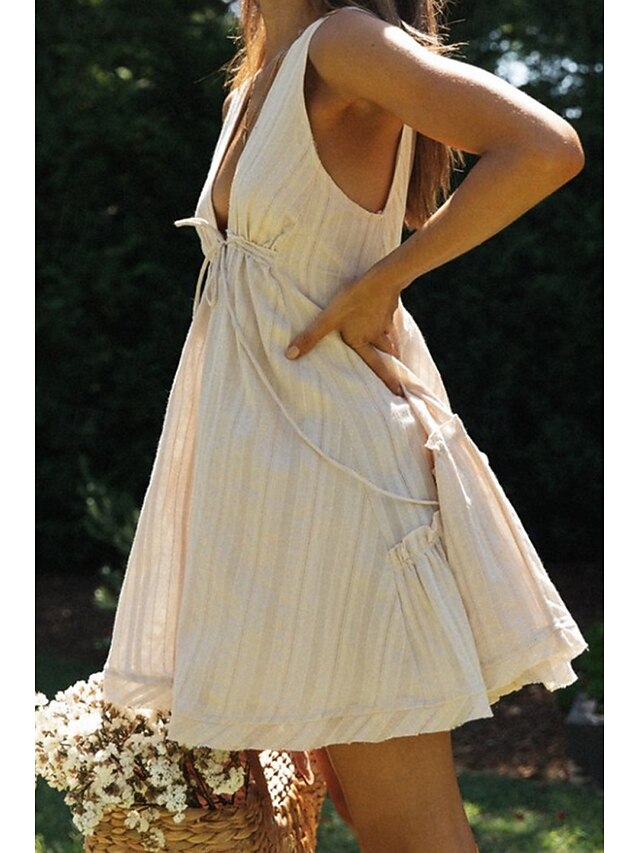 Women's Mini Dress White Dress Graduation Dress Fashion