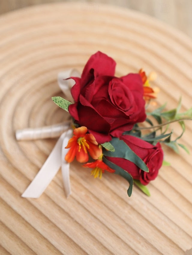 Elegant – Wedding and Wrist Artificial Corsage Boutonniere