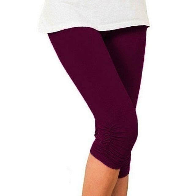 Women's Normal Capri Pants Leggings Fashion Calf-Length Mid