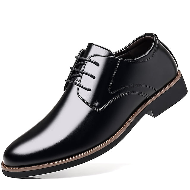 Men's Derby Leather Shoes Oxfords Formal