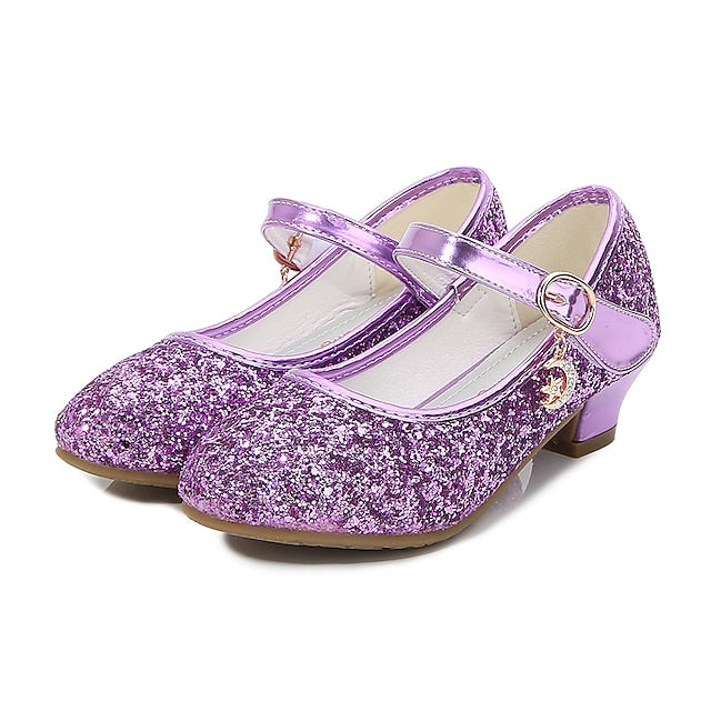 Heel - Girls' Low Shoes Glitter Jane Mary Sparkly