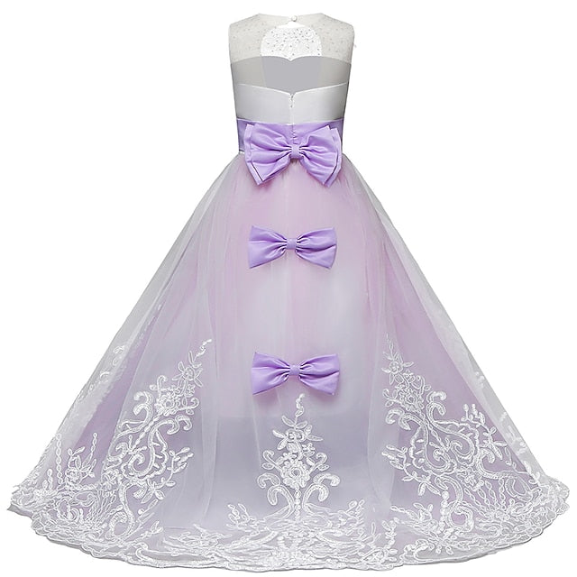 Flower Girls' Girl Dress Wedding Kids Sleeveless