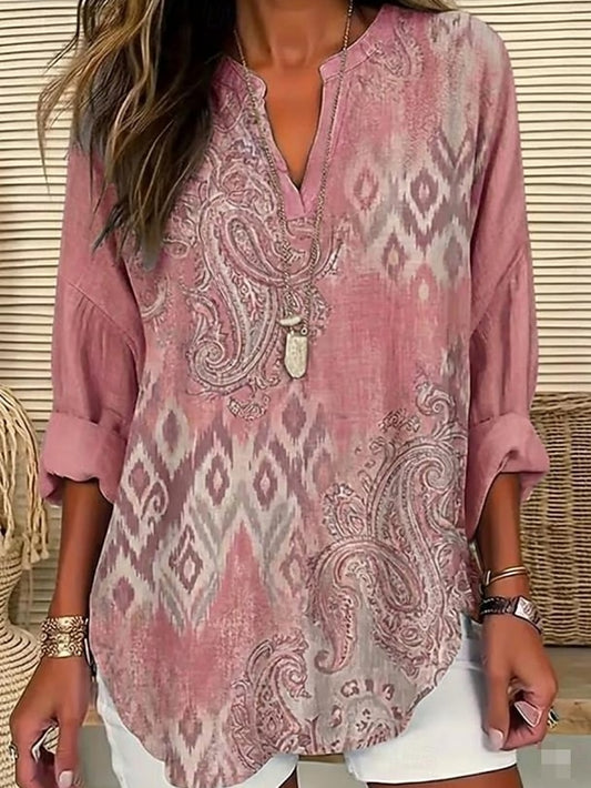 Women's Shirt Tunic Graphic Geometric Bohemia Vintage Daily