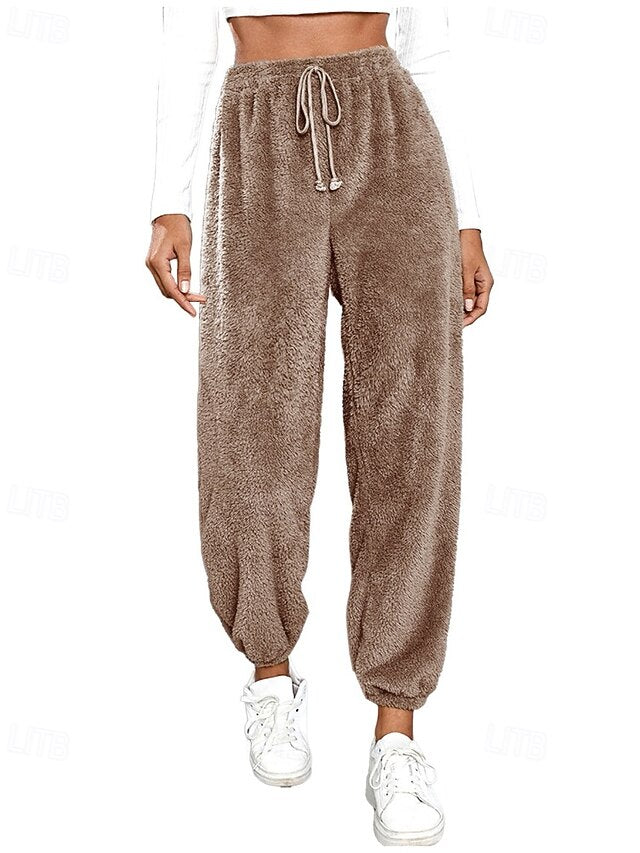 Women's Sweatpants Fleece Pants Chinos Vacation Vintage