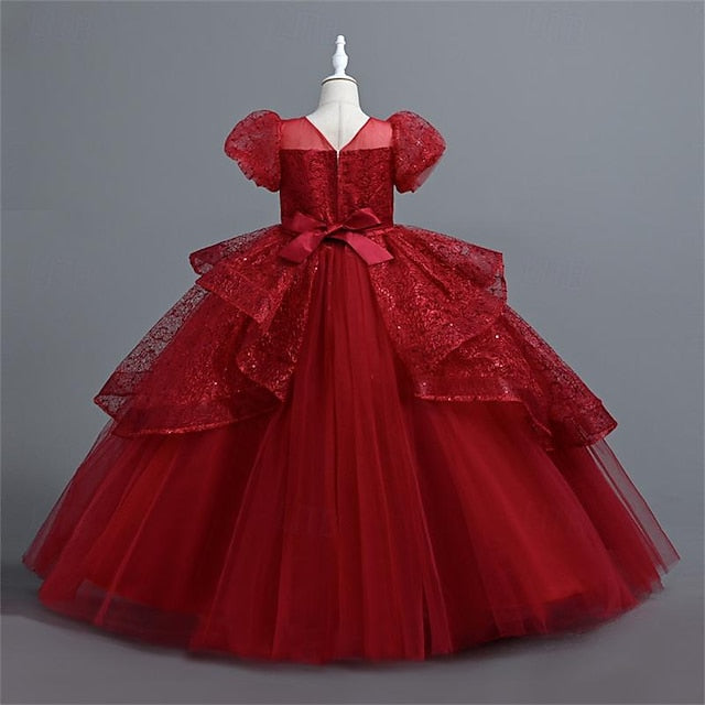 Girls' Performance Girl Party Wedding Dress Flower