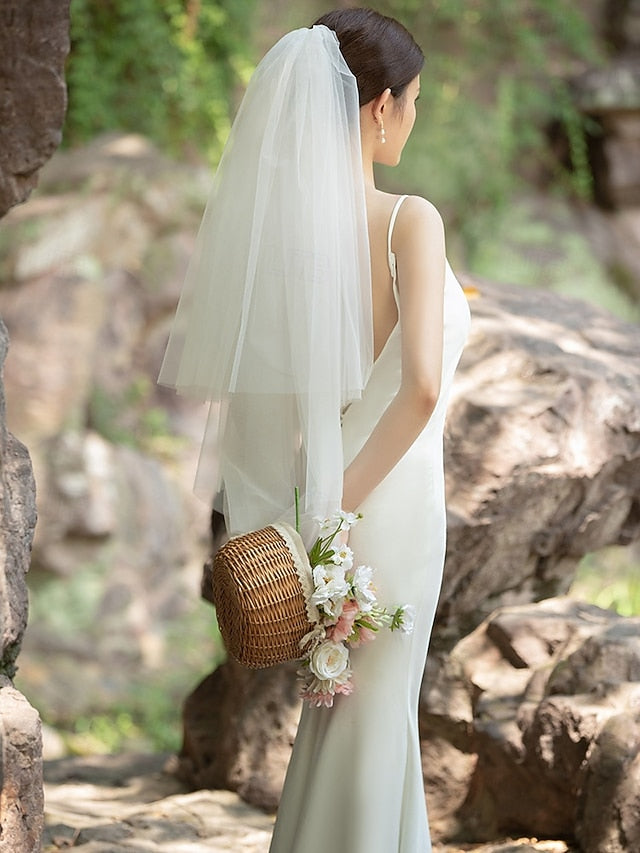 Veil Bridal Tulle Elegant Two-Layer – Soft with Classic