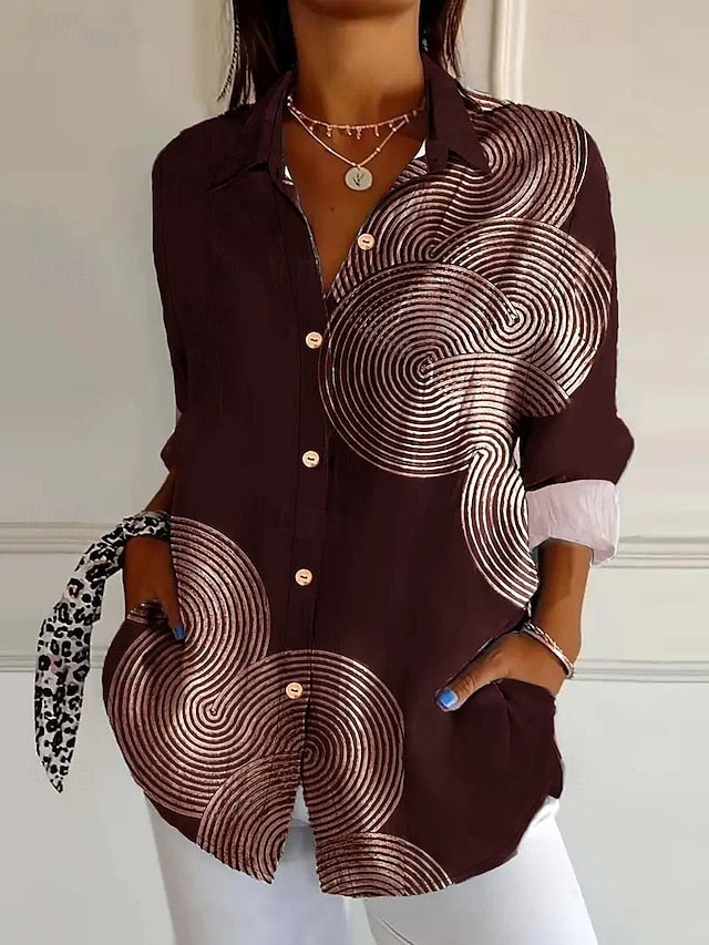 Women's Shirt Linen Like Breathable Lightweight Daily