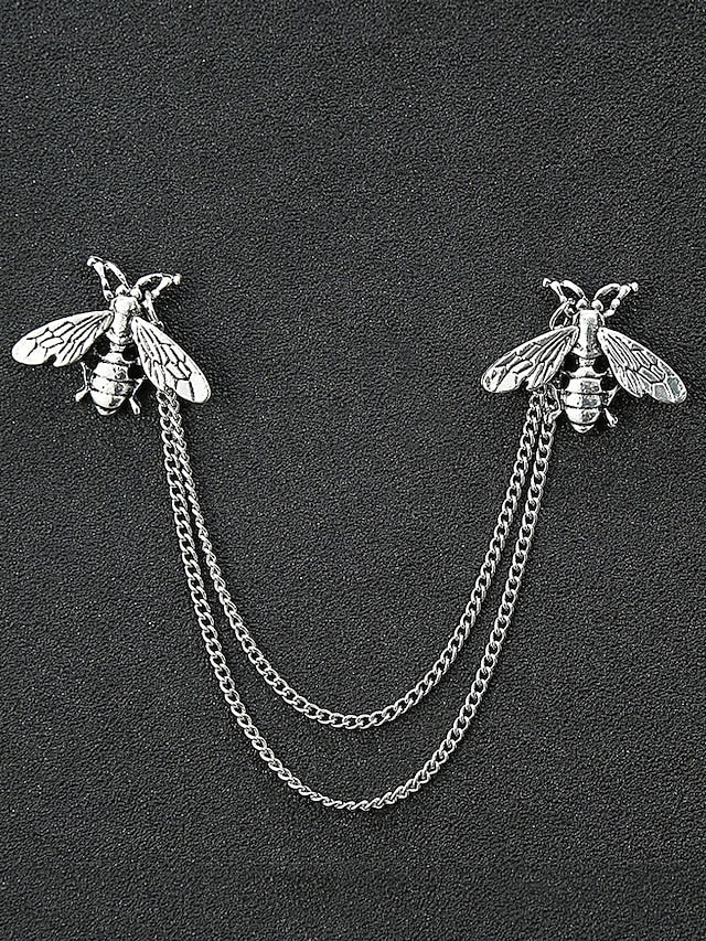 Pins Men's Alloy Reindeer – Elegant Christmas Collar