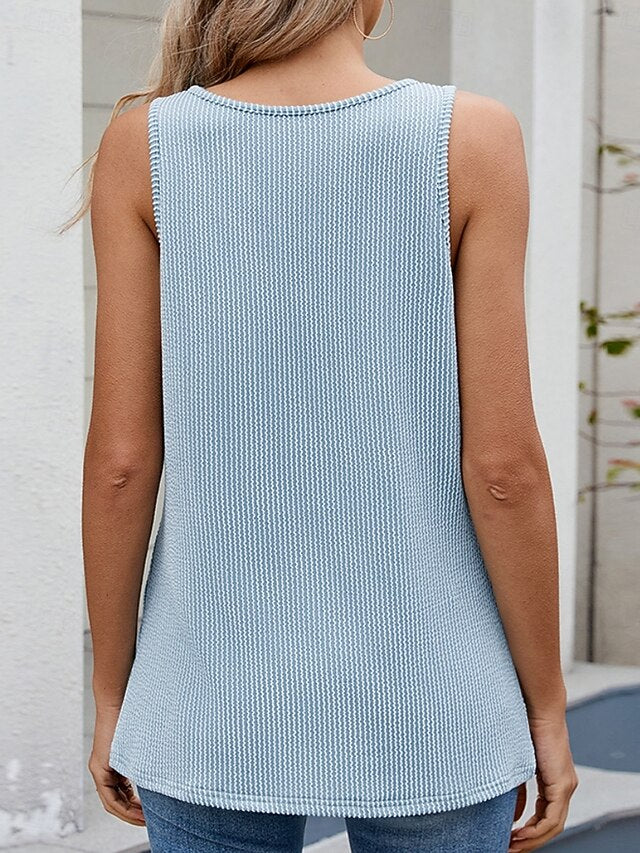 Women's Tank Top Plain Fashion Stylish Classic Sleeveless