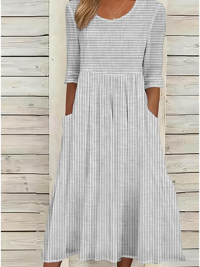Women's Midi Dress Casual Dress A Line Dress Elegant